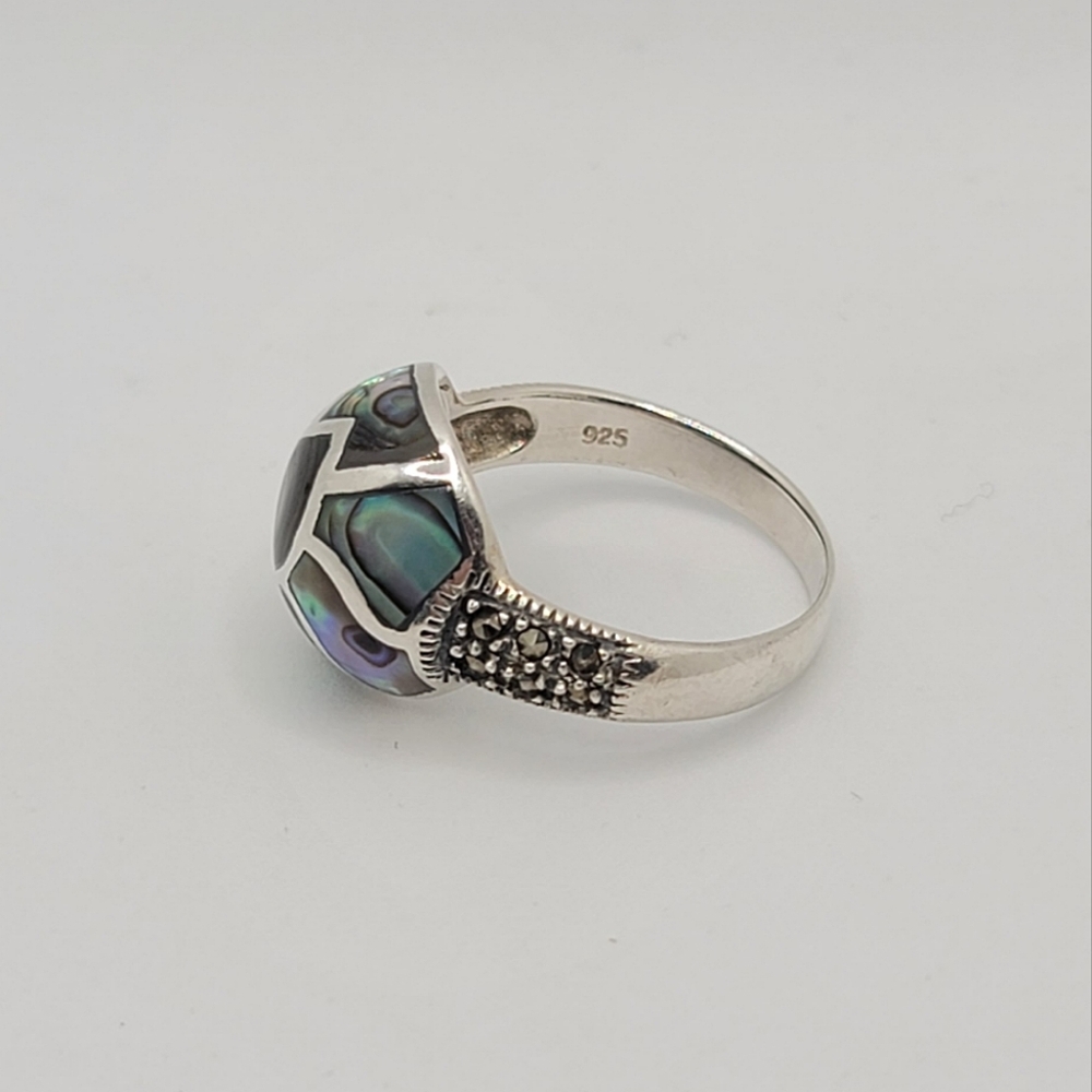 Sterling Silver With Abalone Ring - image 3